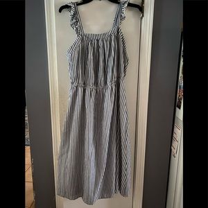 Cute striped dress with ruffled straps